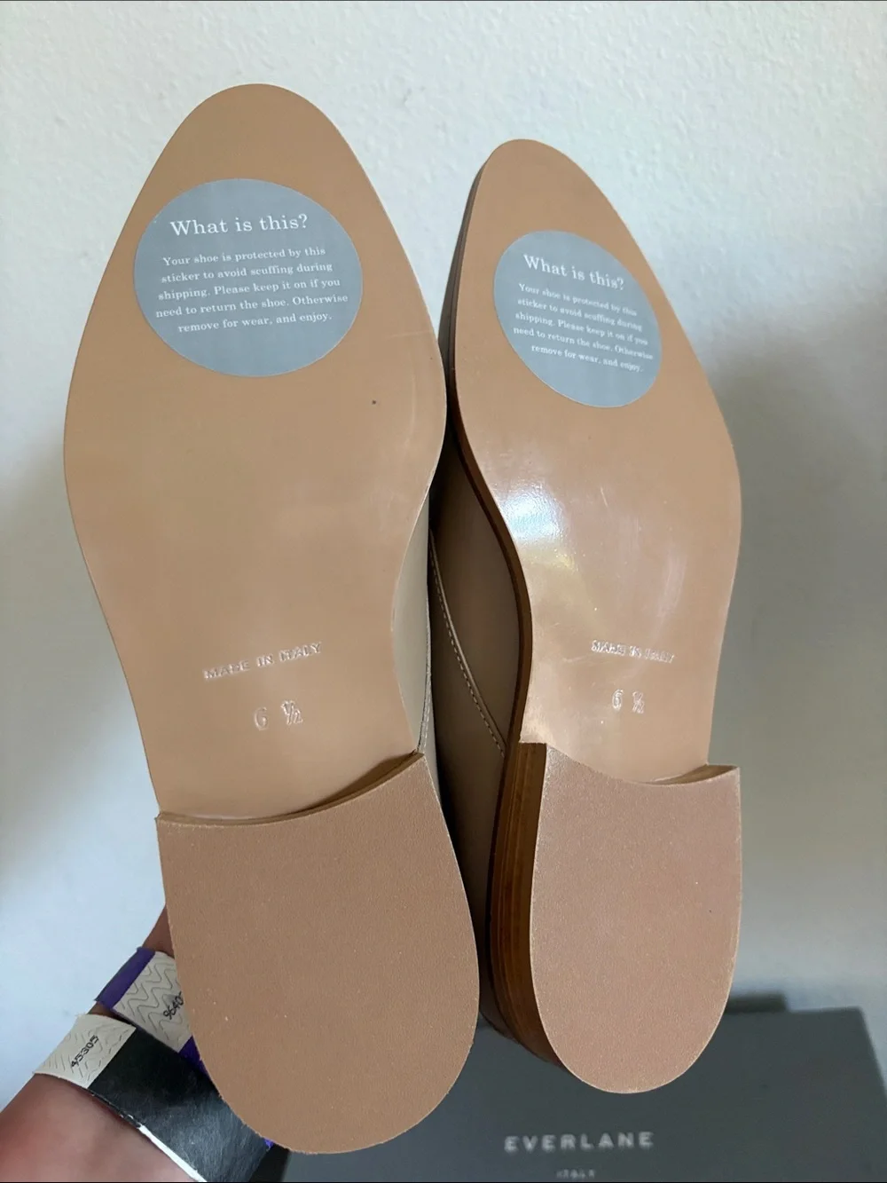 NIB [Everlane] The Modern Oxford Italian Leather Lace Up Shoes Blush Women’s 6.5 - Picture 13 of 15